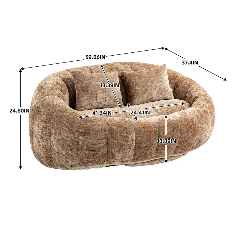 High Back Bean Bag Lounge Chair for Adults and Kids - Indoor & Outdoor