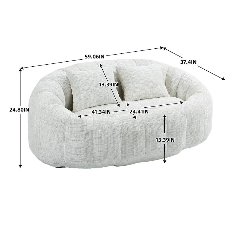 High Back Bean Bag Lounge Chair for Adults and Kids - Indoor & Outdoor