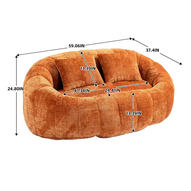 High Back Bean Bag Lounge Chair for Adults and Kids - Indoor & Outdoor