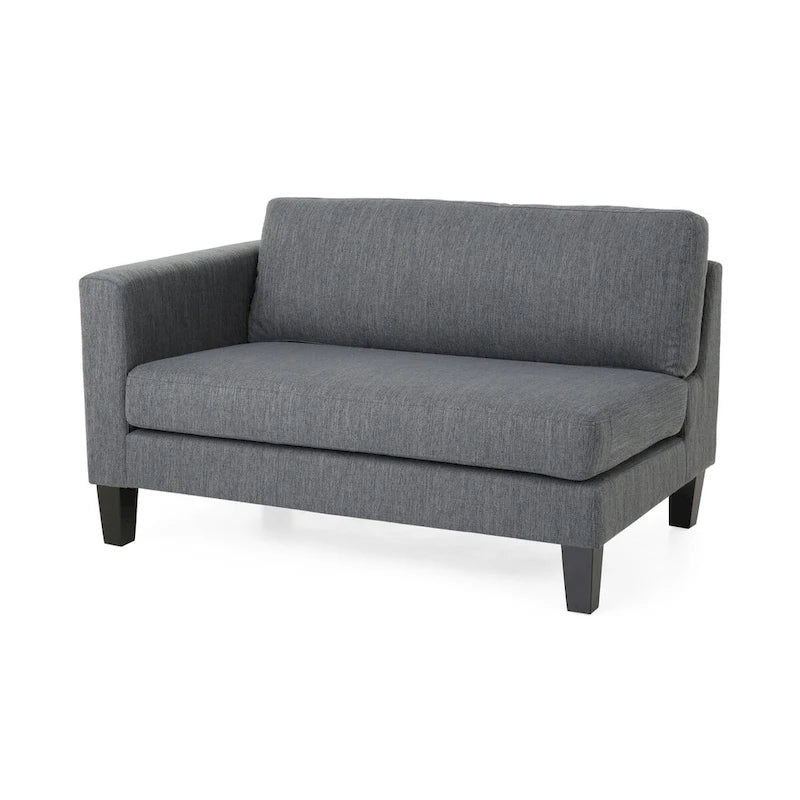 Comfy 3-Seat Sofa with Wooden Legs, Modern Style for Living Room and Study