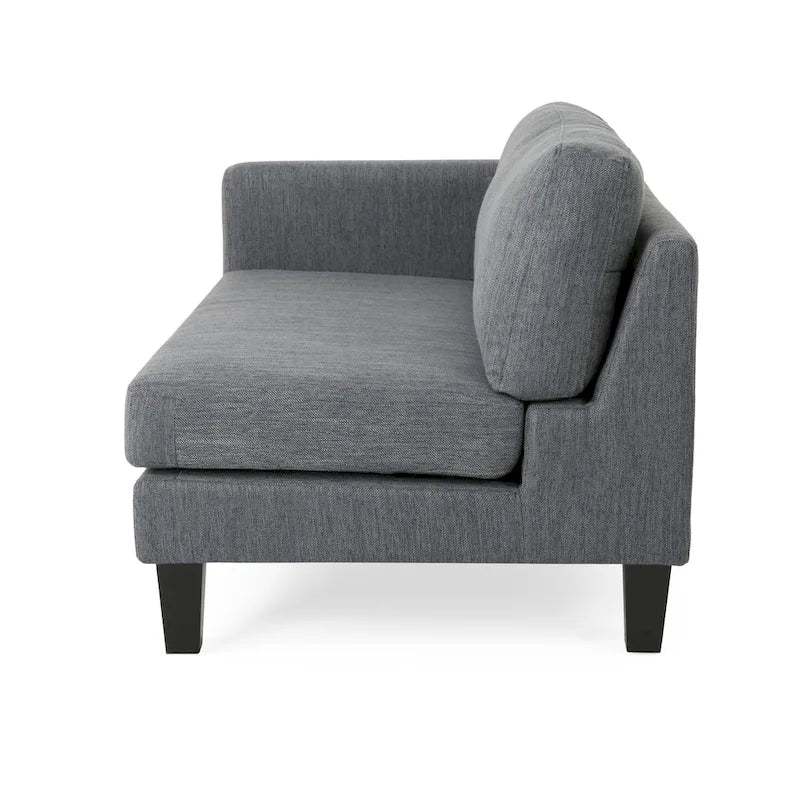 Comfy 3-Seat Sofa with Wooden Legs, Modern Style for Living Room and Study
