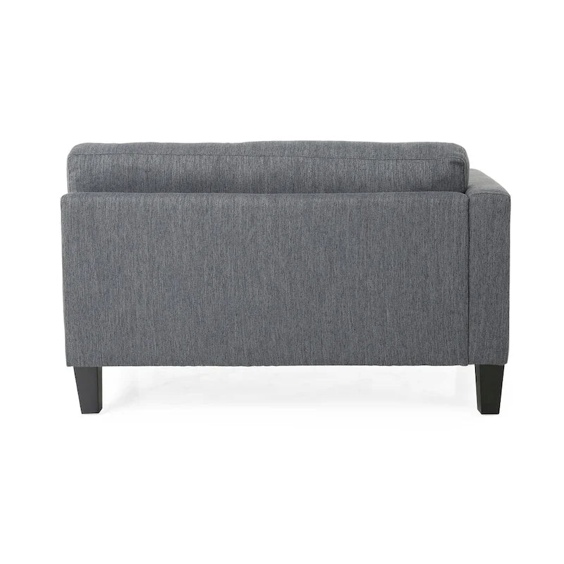 Comfy 3-Seat Sofa with Wooden Legs, Modern Style for Living Room and Study