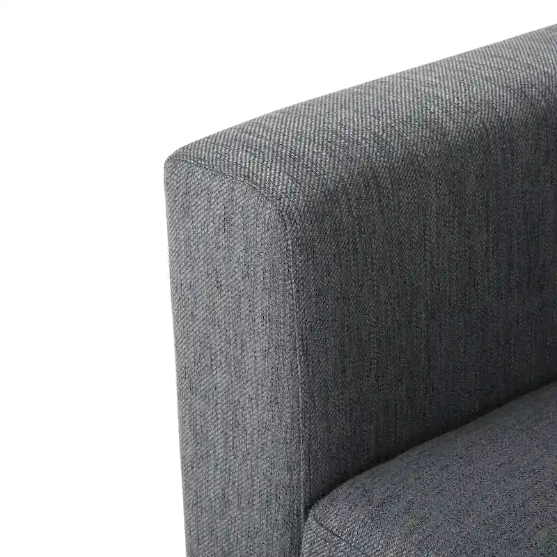 Comfy 3-Seat Sofa with Wooden Legs, Modern Style for Living Room and Study