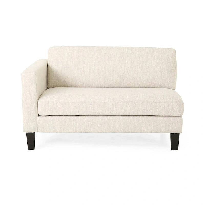 Comfy 3-Seat Sofa with Wooden Legs, Modern Style for Living Room and Study