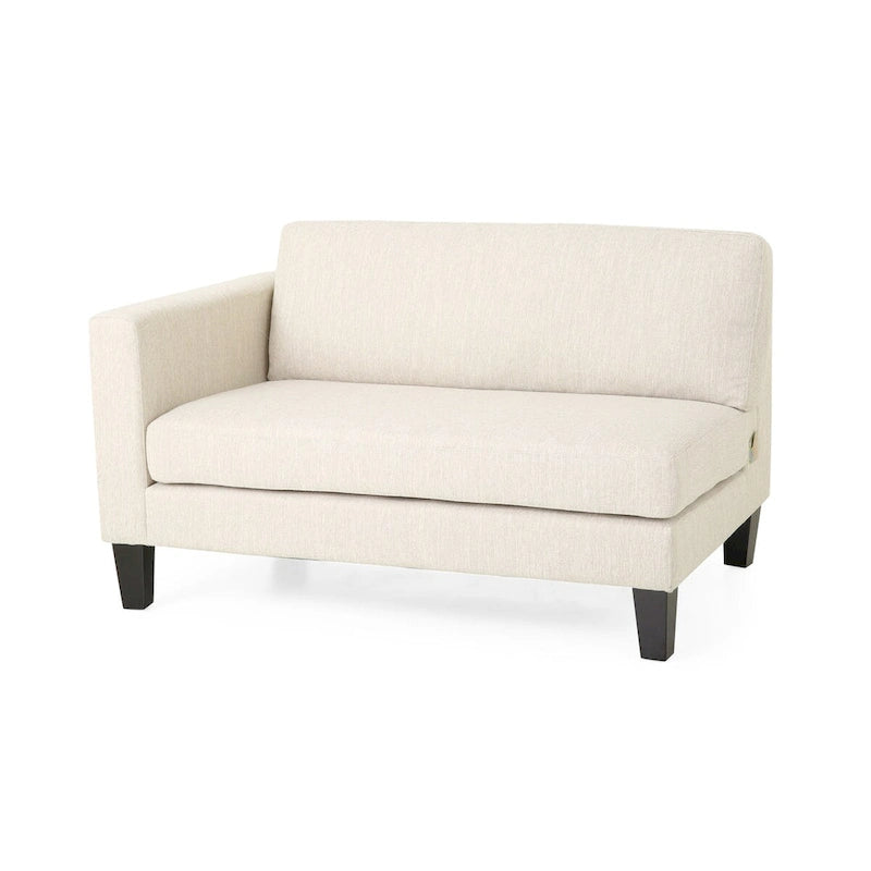 Comfy 3-Seat Sofa with Wooden Legs, Modern Style for Living Room and Study
