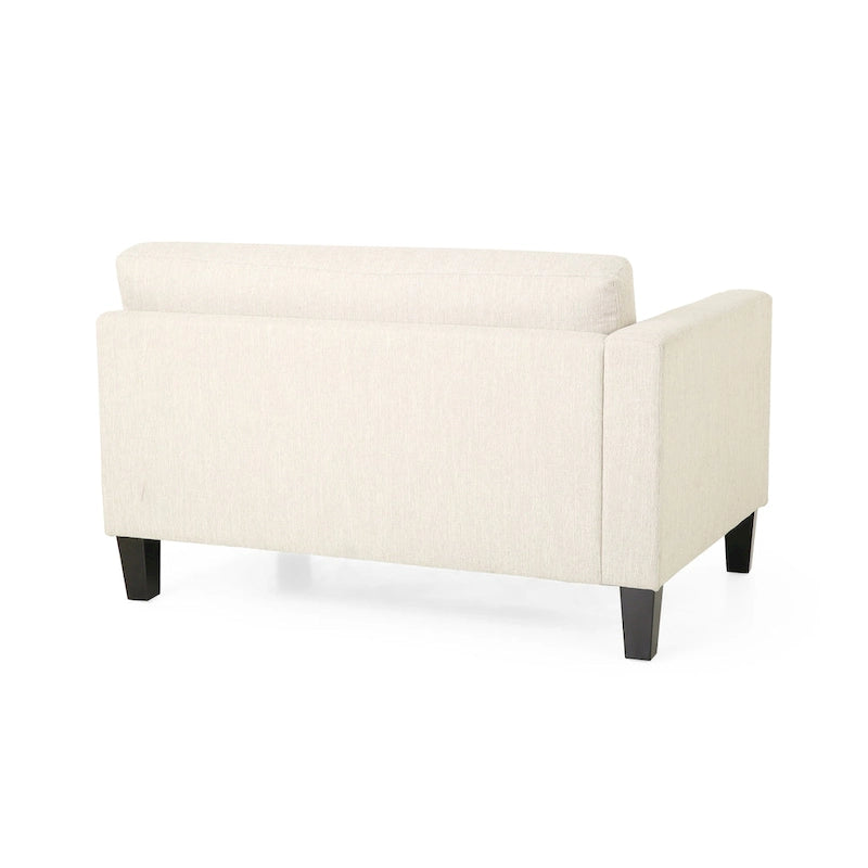 Comfy 3-Seat Sofa with Wooden Legs, Modern Style for Living Room and Study