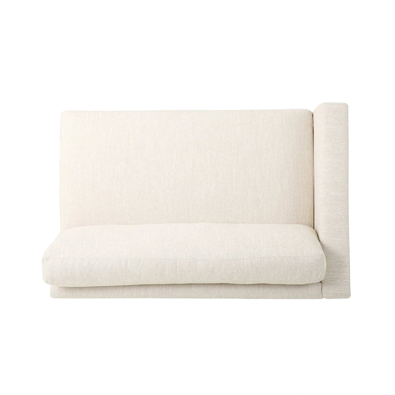 Comfy 3-Seat Sofa with Wooden Legs, Modern Style for Living Room and Study