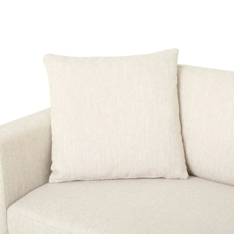 Comfy 3-Seat Sofa with Wooden Legs, Modern Style for Living Room and Study
