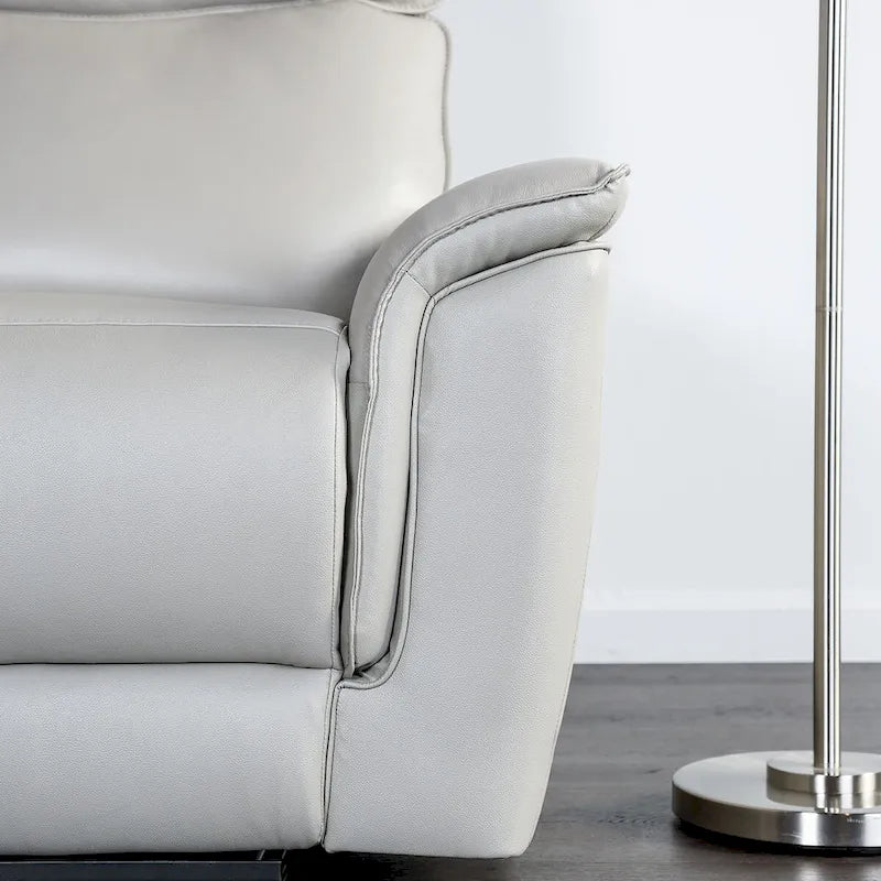Marty Modern Leather Match Manual Recliner